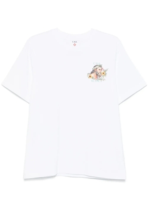 Casablanca printed T-shirt - White
