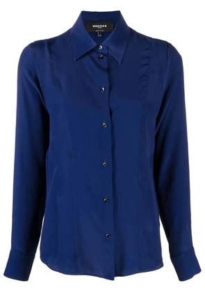 Rochas button-up long-sleeve shirt - Blue