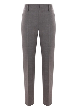 Brunello Cucinelli mélange-effect tailored trousers - Grey
