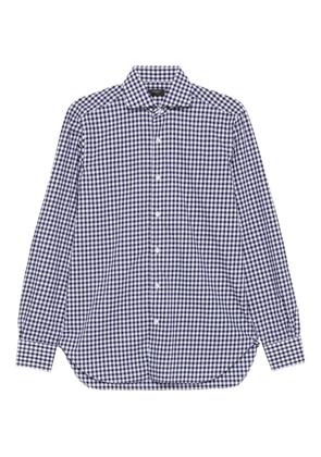 Barba gingham-check shirt - Blue