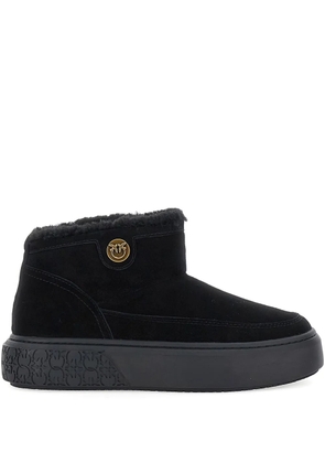 PINKO suede platform boots - Black