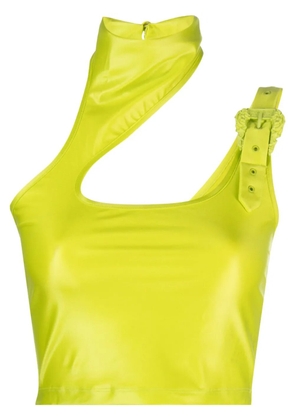 Versace Jeans Couture cut-out crop top - Yellow