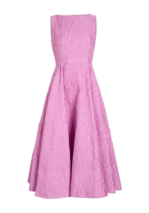 Roksanda Tera textured A-line midi dress - Pink
