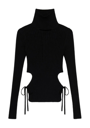 Blumarine turtleneck cut-out top - Black