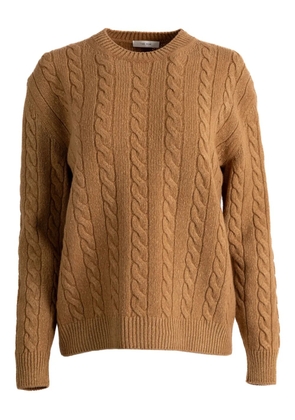 The Row Lido cable-knit sweater - Brown