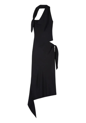 Courrèges knot slash dress - Black