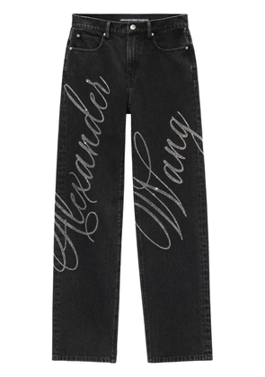 Alexander Wang EZ logo-embellished jeans - Grey
