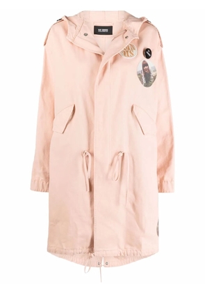 Raf Simons photograph-print hooded coat - Pink