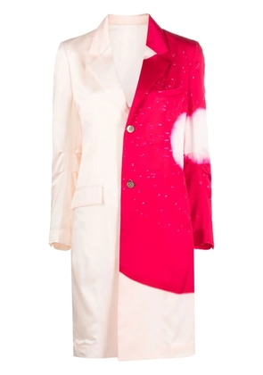 Pleats Please Issey Miyake graphic button-up coat - Pink