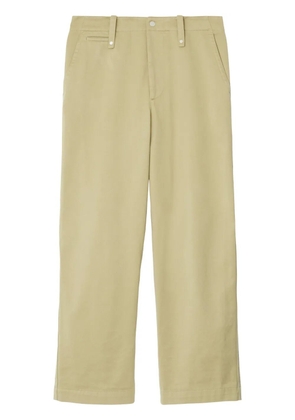 Burberry wide-leg cotton trousers - Neutrals