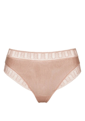 ERES Nuageux lace-trimmed thong - Neutrals
