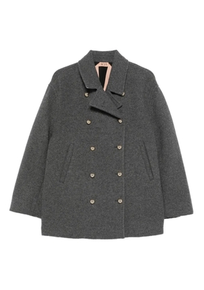 Nº21 Caban double-breasted coat - Grey