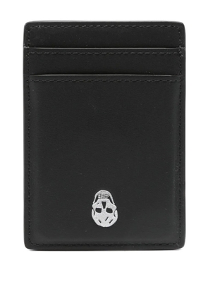 Alexander McQueen Skull Magnetic card holder - Black