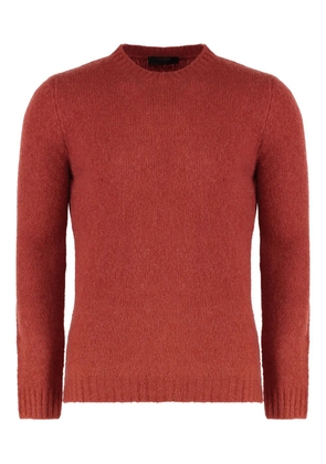 Moorer crew-neck sweater - Orange