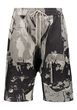 ISO.POETISM cotton shorts - Black