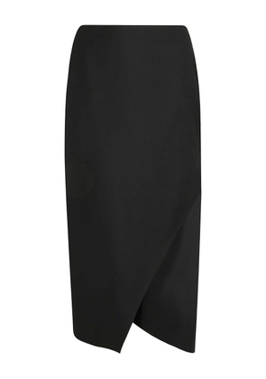 Alexander McQueen front-slit midi skirt - Black