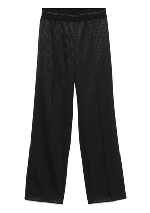 Helmut Lang logo-jacquard trousers - Black
