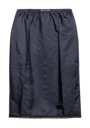 Prada lace-trimmed pencil skirt - Blue