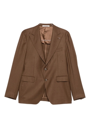 Tagliatore peak-lapels single-breasted suit - Brown
