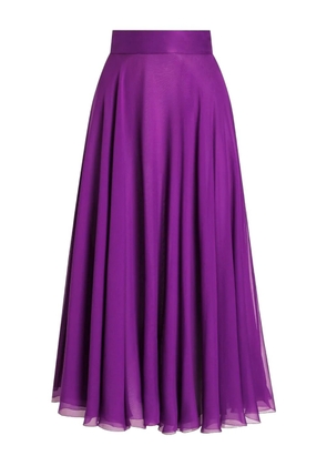 Dolce & Gabbana DNA silk midi skirt - Purple