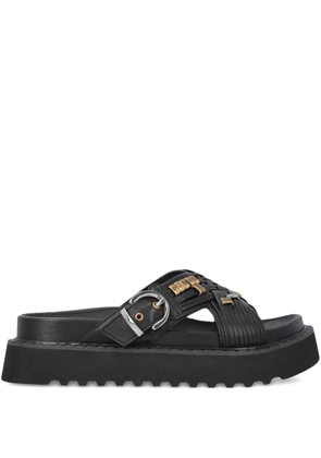PINKO woven leather sandals - Black