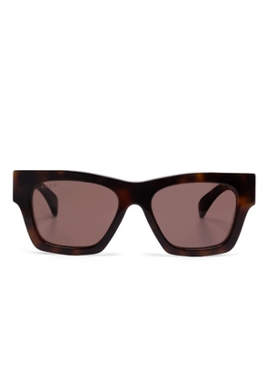 Gucci Eyewear square-frame sunglasses - Brown