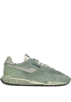Autry Reelwind metallic-panel suede sneakers - Green