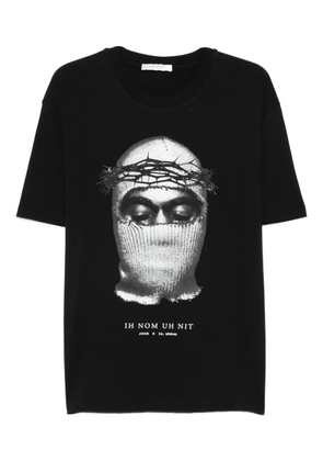Ih Nom Uh Nit mask-print T-shirt - Black