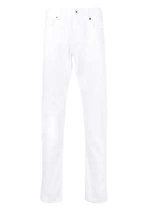 14BROS logo-patch straight-leg jeans - White