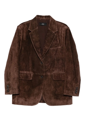 Arma Benny gritty suede jacket - Brown