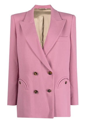 Blazé Milano double-breasted virgin wool blazer - Purple