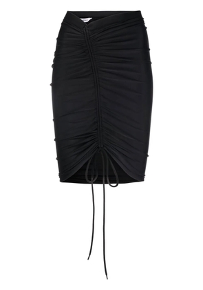 Balenciaga gathered stretch mini skirt - Black