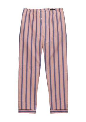 Prada stripe elastic-waistband trousers - Pink
