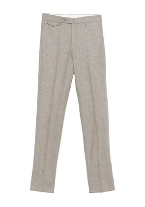 Tagliatore mélange-effect trousers - Grey