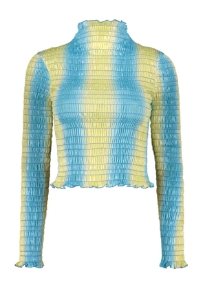 Amy Crookes gradient-effect top - Blue