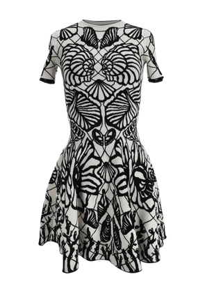 Alexander McQueen Pre-Owned shell-print mini dress - White