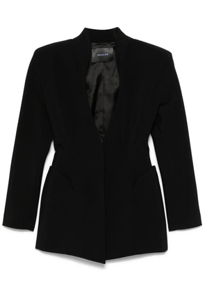 Mugler fitted-waist blazer - Black