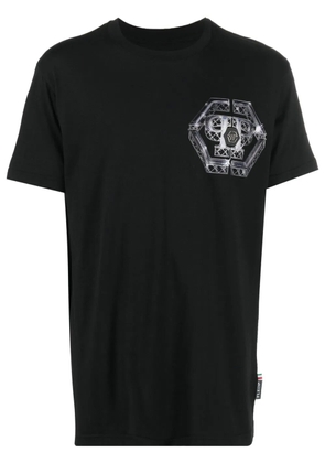 Philipp Plein logo-print short-sleeved T-shirt - Black