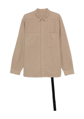 Rick Owens DRKSHDW patch-pocket cotton shirt - Neutrals