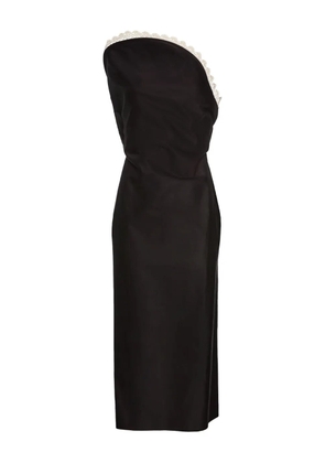 Magda Butrym lace-trimmed midi dress - Black