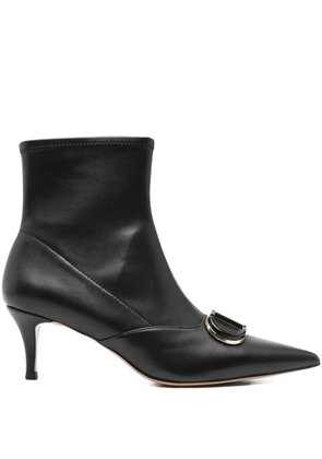 TWINSET 60mm pointed-toe ankle boots - Black