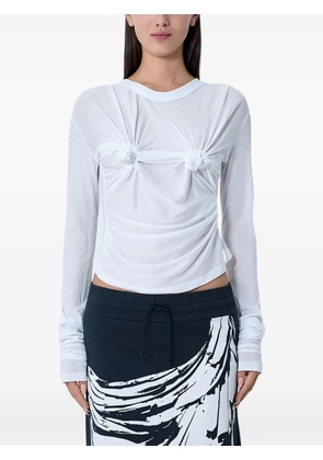 Vaquera ruched top - White