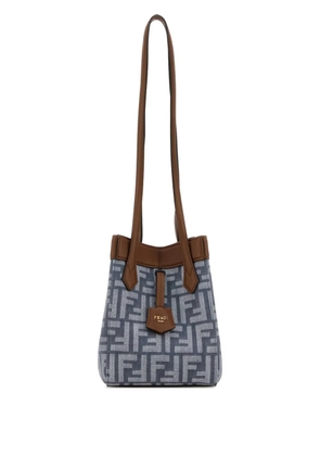 FENDI mini Origami monogram bucket bag - Blue