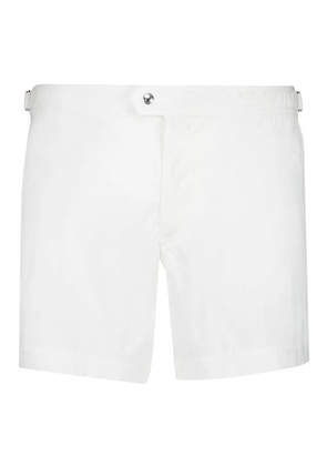 TOM FORD buckle-detail swim shorts - White