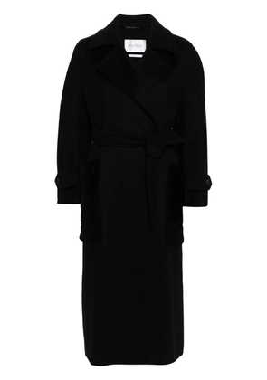 Max Mara Magia belted cashmere coat - Black