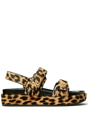 Tory Burch Kira leopard sandals - Neutrals