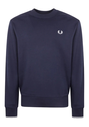Fred Perry laurel-embroidered cotton sweatshirt - Blue