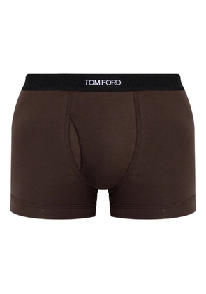 TOM FORD logo-waistband boxer - Brown