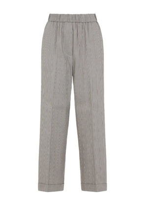 Peserico elastic-waist trousers - Brown