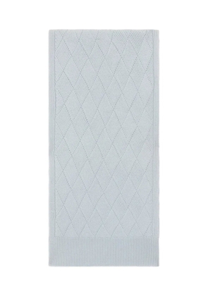Malo diamond-knit scarf - Blue